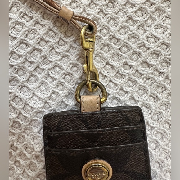Coach Brown Leather Lanyard/ID Holder - Picture 5 of 5
